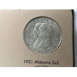 A rare American 1921 half dollar commemorative coi