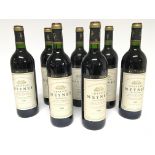 Seven bottles of wine Chateau Meyney cru Bourgeois