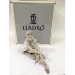 A boxed Lladro ballerina figure