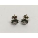 WITHDRAWN: A pair of emerald and diamond earrings,