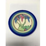 A Clarice Cliff Rudyard tea plate 18 cm , scratche