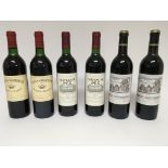 Six bottles of wine comprising two Clos du Marouis