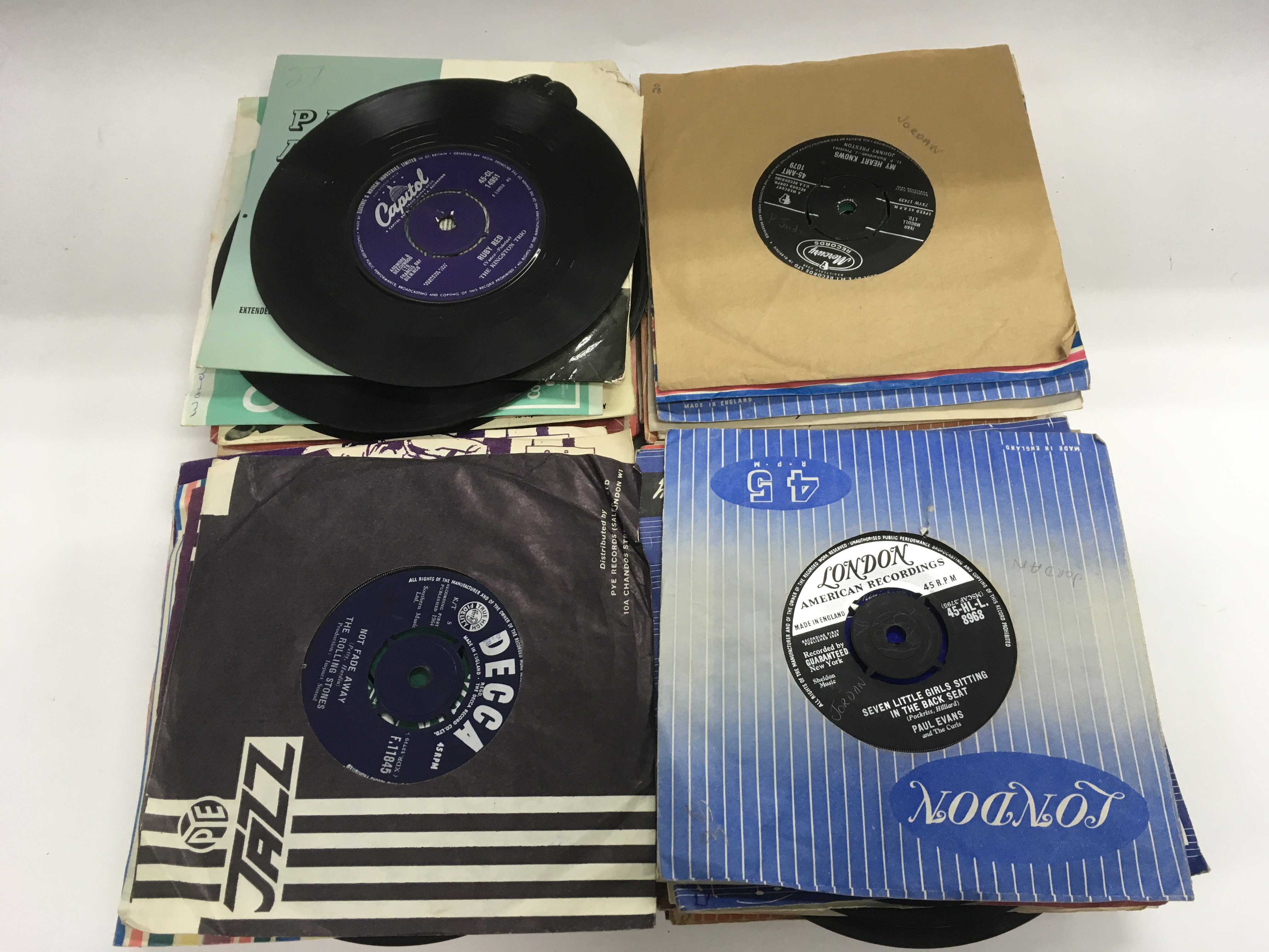 A collection of 7inch singles and EPs from the 195