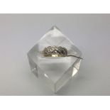 A 9ct gold ring set with diamonds, approx 3.8g and