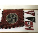 A group of German WW2 party items including a larg