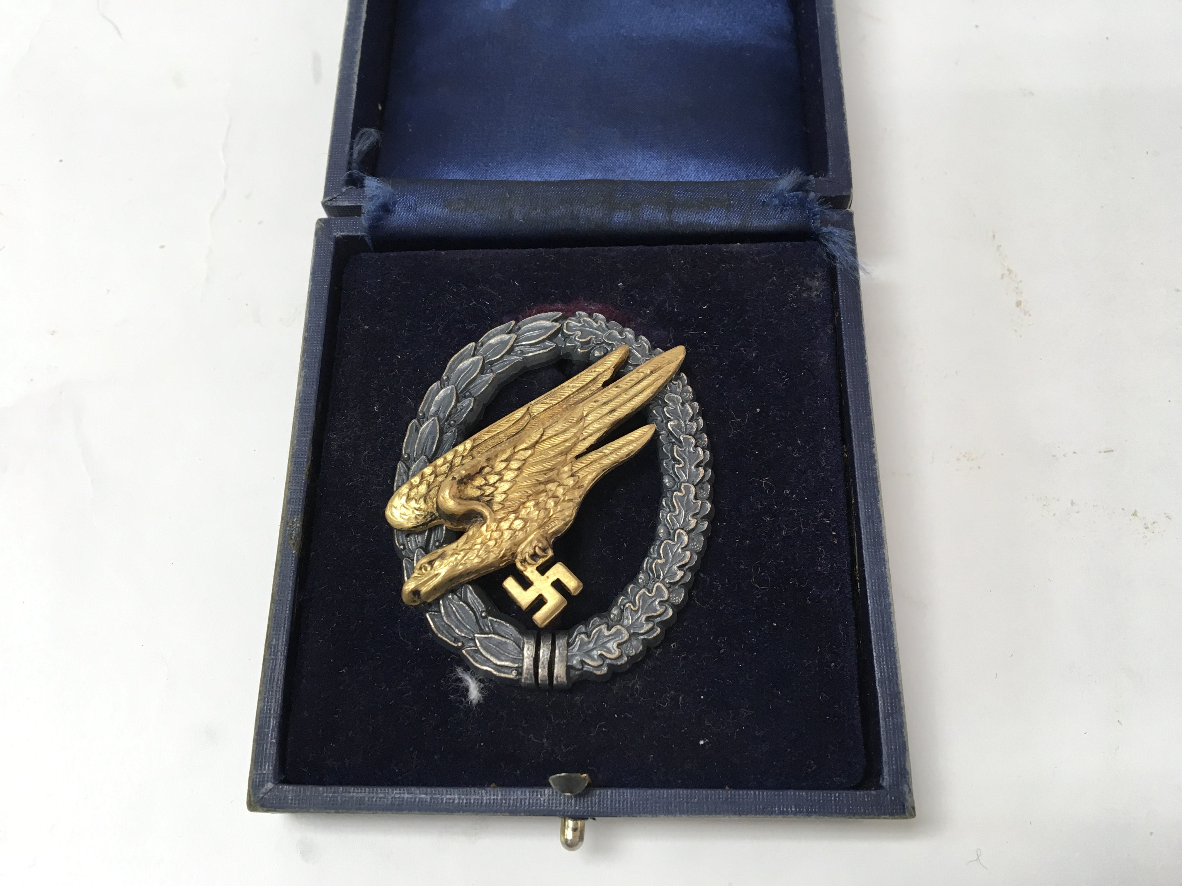 A German WW2 Luftwaffe paratroopers badge in copy