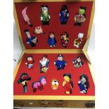 A rare McDonald's limited edition Happy Meal presentation case containing 18 beanie babies of kid'