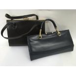 Two vintage leather bags, one by Grays Inn