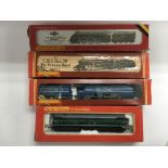 Four boxed Hornby locomotives comprising R350, R05