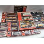 A Lima railway, boxed set, container unloading set, also boxed locomotive with carriages and rolling