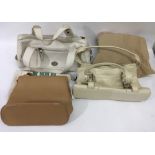 Three vintage leather bags including one by Jane S