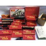 A collection of boxed Triang railways, OO/ HO Gauge , including diesel shunter, carriages,