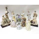 A group of decorative figures
