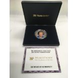 A boxed limited edition Westminster silver proof coin 'The Baroness Thatcher'.