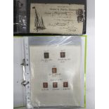 An album of Queen Victoria postage stamps and othe