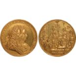 Commemorative Medals, Great Britain, William and Mary, the Golden ‘Literary Award’, an impressive