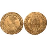 British Coins, Elizabeth I, first to fourth issues, half pound, mm. rose (1565), crowned bust l.,