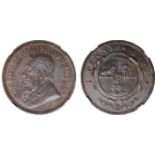 World Coins, South Africa, ZAR, Kruger, penny, 1893, bust l., rev. shield of arms (KM.2),