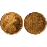 World Coins, Austria, Maria Theresia, 5 ducats, 1754, Vienna, draped bust r., rev. crowned double