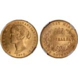 World Coins, Australia, Victoria, sovereign, 1870, Sydney mint, laur. head l., rev. AUSTRALIA within