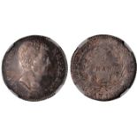 World Coins, France, Napoleon I, as emperor, franc, year 13A, Paris, bare head r., rev. value within