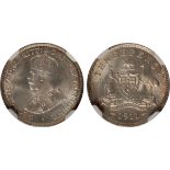 World Coins, Australia, George V, threepence, 1911, crowned bust l., rev. shield of arms with