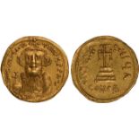 Ancient Coins, Byzantine, Constans II (641-668), gold solidus, Constantinople, officina A, facing