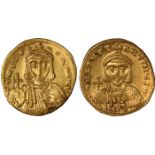 Ancient Coins, Byzantine, Leo III and Constantine V (720-741), gold solidus, Constantinople,