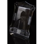 Waterford crystal photo frame with cut decoration to suit a 6x4 inch photograph, in original box