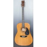 Encore six string acoustic guitar fitted with steel strings, model no EN165EA, John Hornby Ltd to