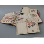 Three loose leaf albums of Commonwealth and foreign stamps including early issues and four other