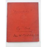 Victorian hand written journal / log book dated 1877, relating to a canoe called Minnehaha and its
