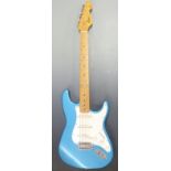 Tokai Stratocaster type 'Goldstar Sound' electric guitar, light blue metallic finish to body, reg no
