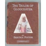 Beatrix Potter The Tailor of Gloucester published Frederick Warne & Co, copyright 1903 with colour