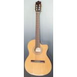 Ibanez semi acoustic guitar GASTCE-AM-27-02 serial no G5100G12240 fitted with nylon strings,