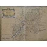 Robert Morden 18th century map of Gloucestershire, 36 x 43cm