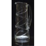 Jasper Conran for Waterford Crystal clear glass martini jug, 28cm tall.