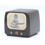 Philips musical automation Bakelite miniature TV automaton, playing music and the picture moving