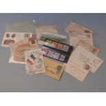 A packet of envelopes and postcards WW1 and Boer War interest, also Cape of Good Hope revenue
