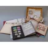 GB and other all world albums, loose stamps and a stockbook of mint Jersey, gutter pairs etc
