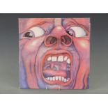 King Crimson - In the Court of the Crimson King (ILPS 9111). Pink i, record and cover appear Ex with