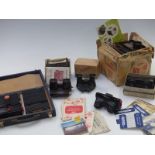 A quantity of Sawyer's View-Master viewers and discs including boxed viewers and projector,