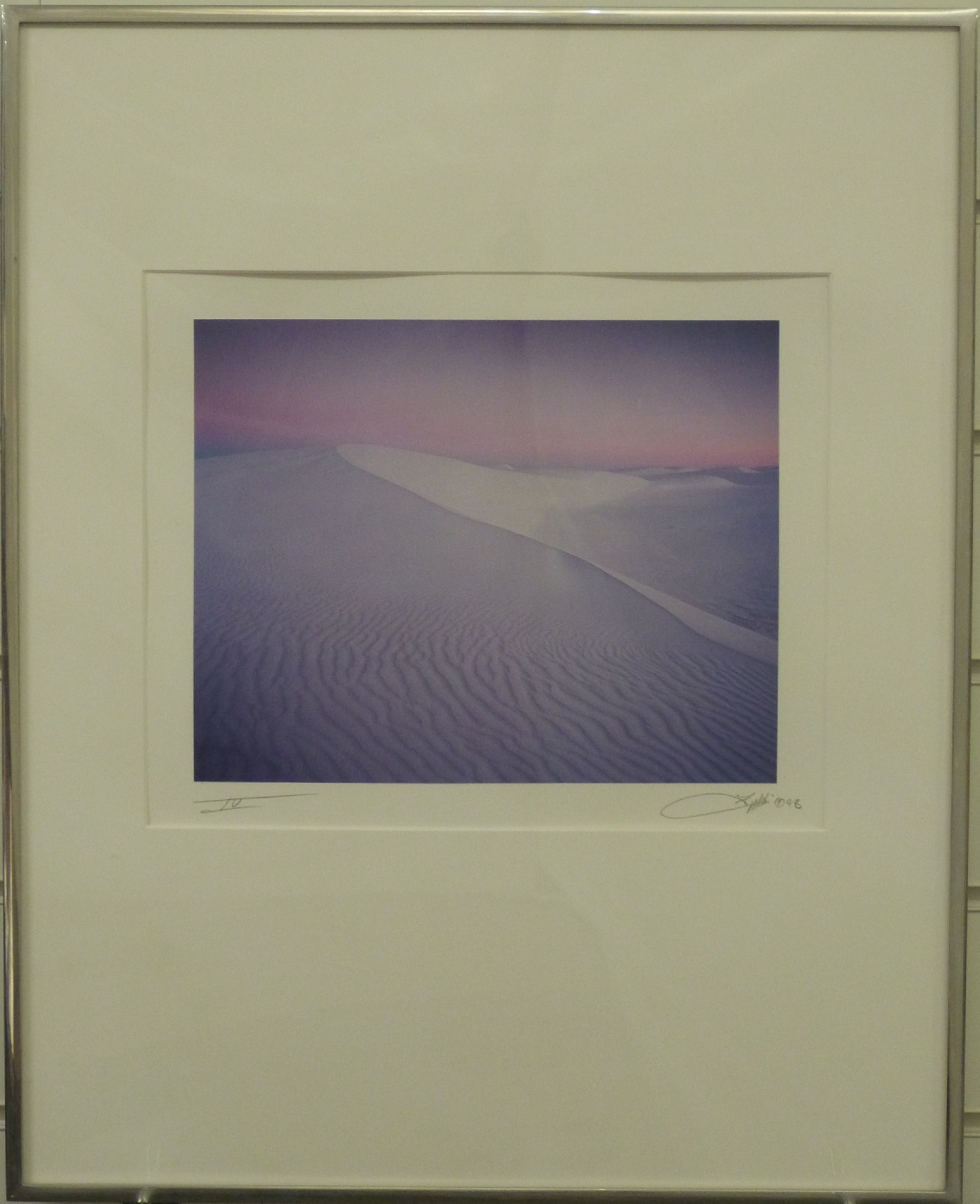 Michael Fatali, Cibachrome print, signed photo Sandscapes, no IV, 23½ x 29cm with certificate of - Image 2 of 5