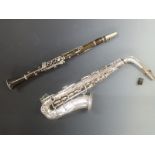 Selmer alto saxophone embossed 'Paris, sole agents British Empire, ex Canada H S Selmer & Co Ltd, 12