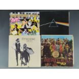 Over 100 LPs of mixed genres and artists including Pink Floyd (DSOTM), Fleetwood Mac, Leonard Cohen,