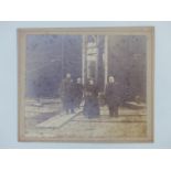 A photograph of King Edward VII, Queen Alexandra, Captain Rosser and others at the opening of