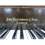 John Broadwood and Sons London late nineteenth century rosewood baby/ semi grand piano A to A, 6½