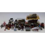 Thirty-five Dinky, Corgi and similar model cars including tinplate cars, Franklin Mint 1907, Rolls