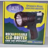 Clulite Clu-Briter rechargeable LED spotlight, new in original box
