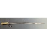 French Chassepot 1866 bayonet inscribed 1867 to the 56cm blade